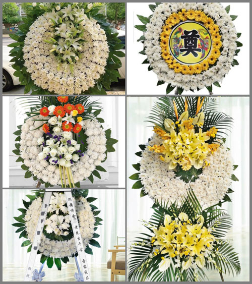 天津武清区下伍旗镇花圈速递